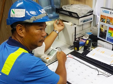 Daily blood pressure monitoring for all plant operators